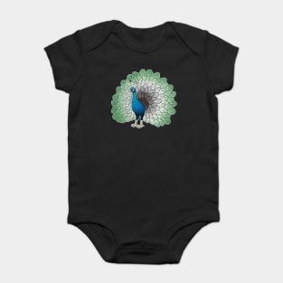 Aromantic Pride Peacock Baby Bodysuit